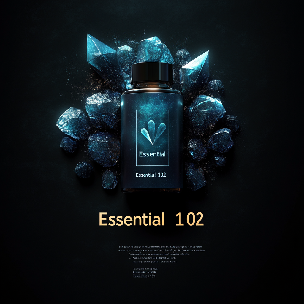 Essential 102 branding design featuring sleek typography and a professional look